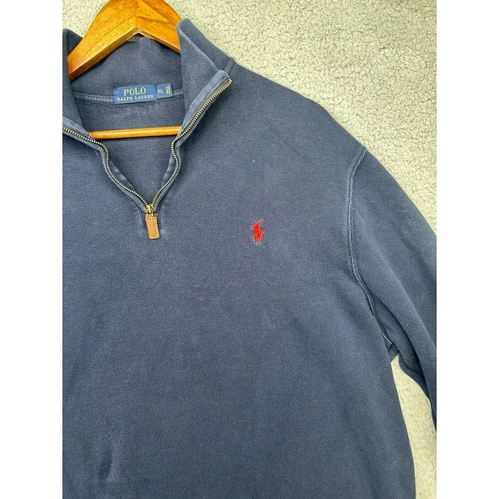 Polo Ralph Lauren 1/4 zip pullover blue xl